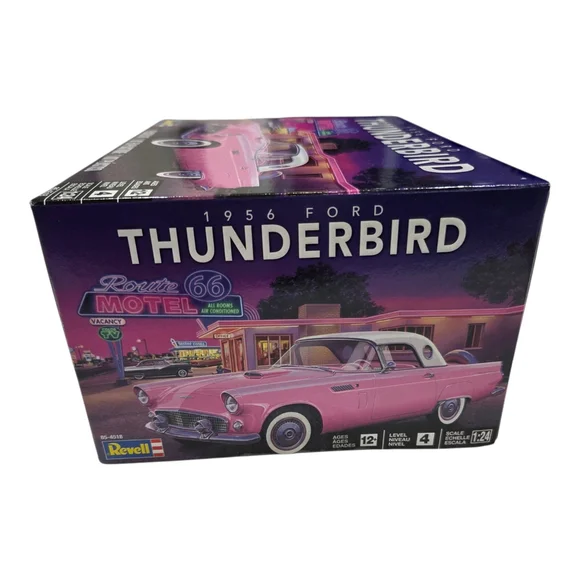 Revell 1956 Ford Thunderbird 1:24 Model Kit #85-4518 Pink Route 66 Series NIB - Picture 2 of 11